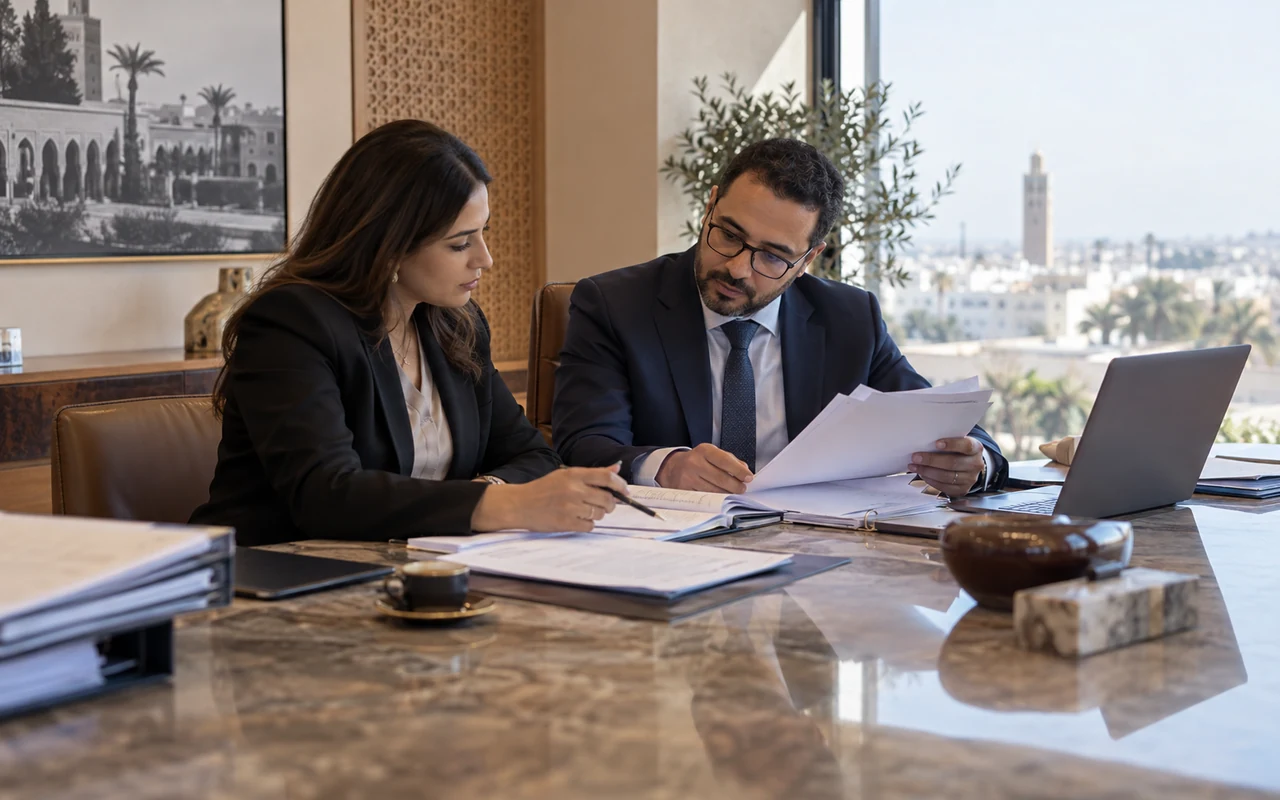 Auditeurs comparant les déclarations et les justificatifs fiscaux