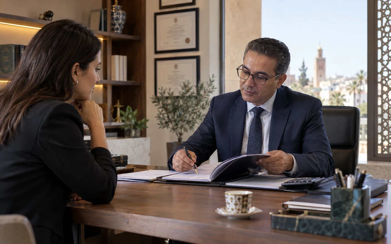 Dirigeant échangeant avec un expert-comptable autour d’une lettre de mission