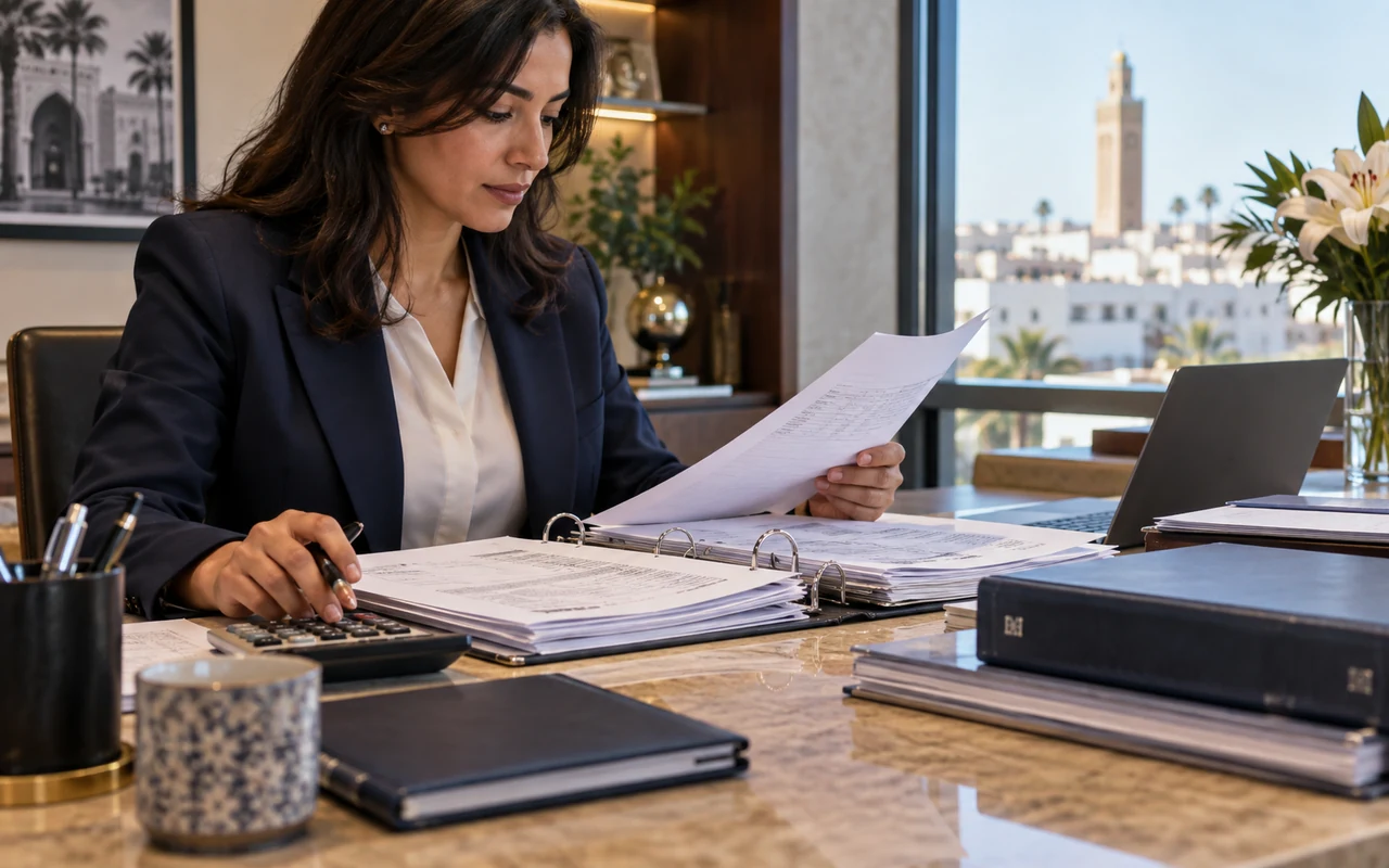 Comptable analysant les coûts à partir des documents financiers de l’entreprise
