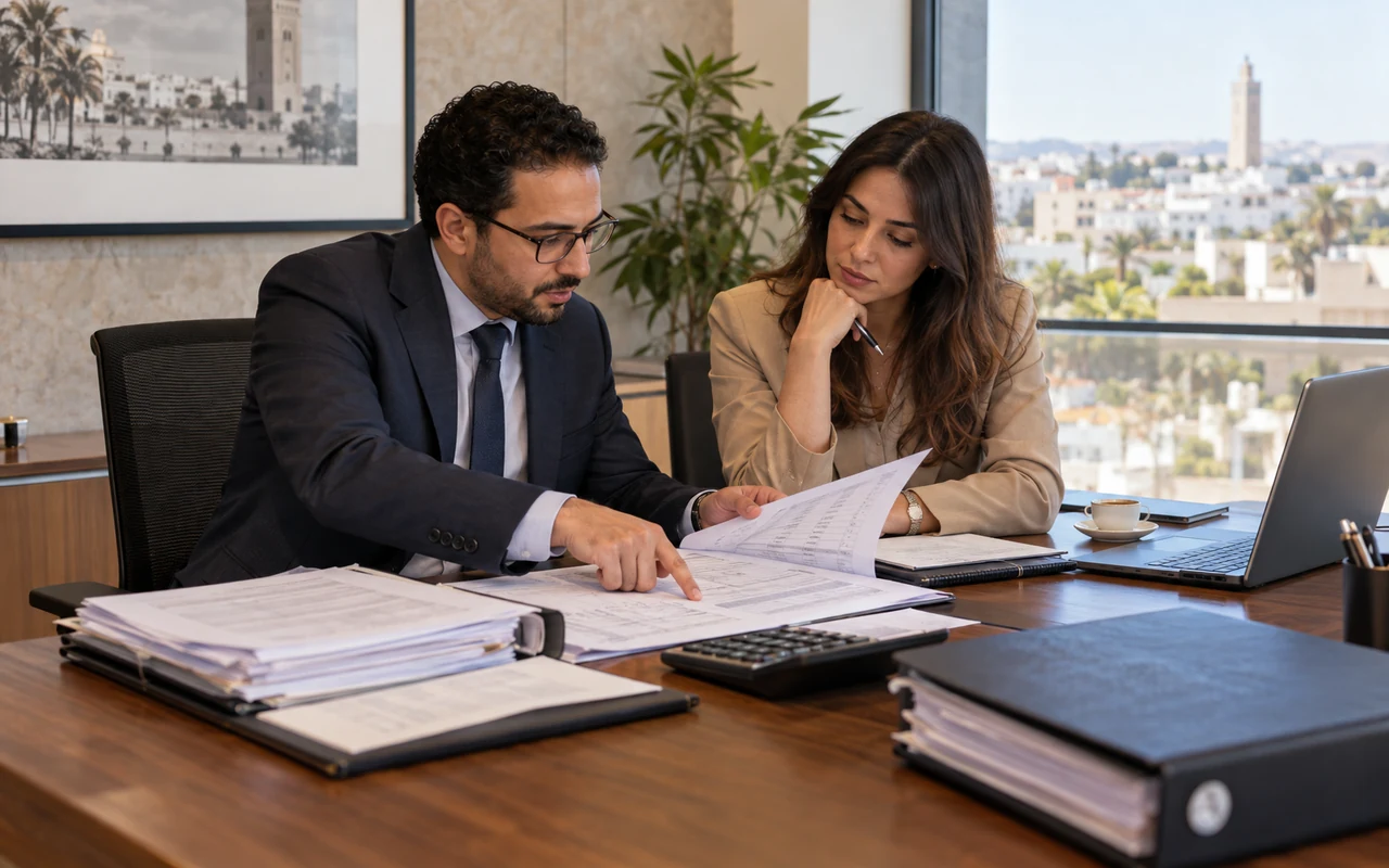 Conseiller expliquant les postes de charges à l’origine d’un déficit